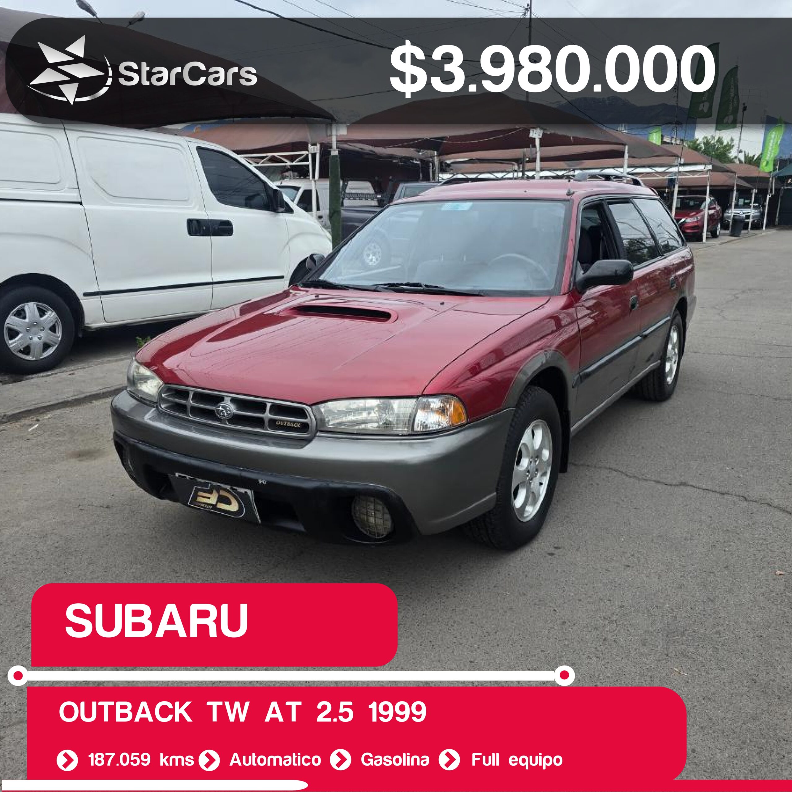SUBARU OUTBACK TW AT 1999 2.5CC