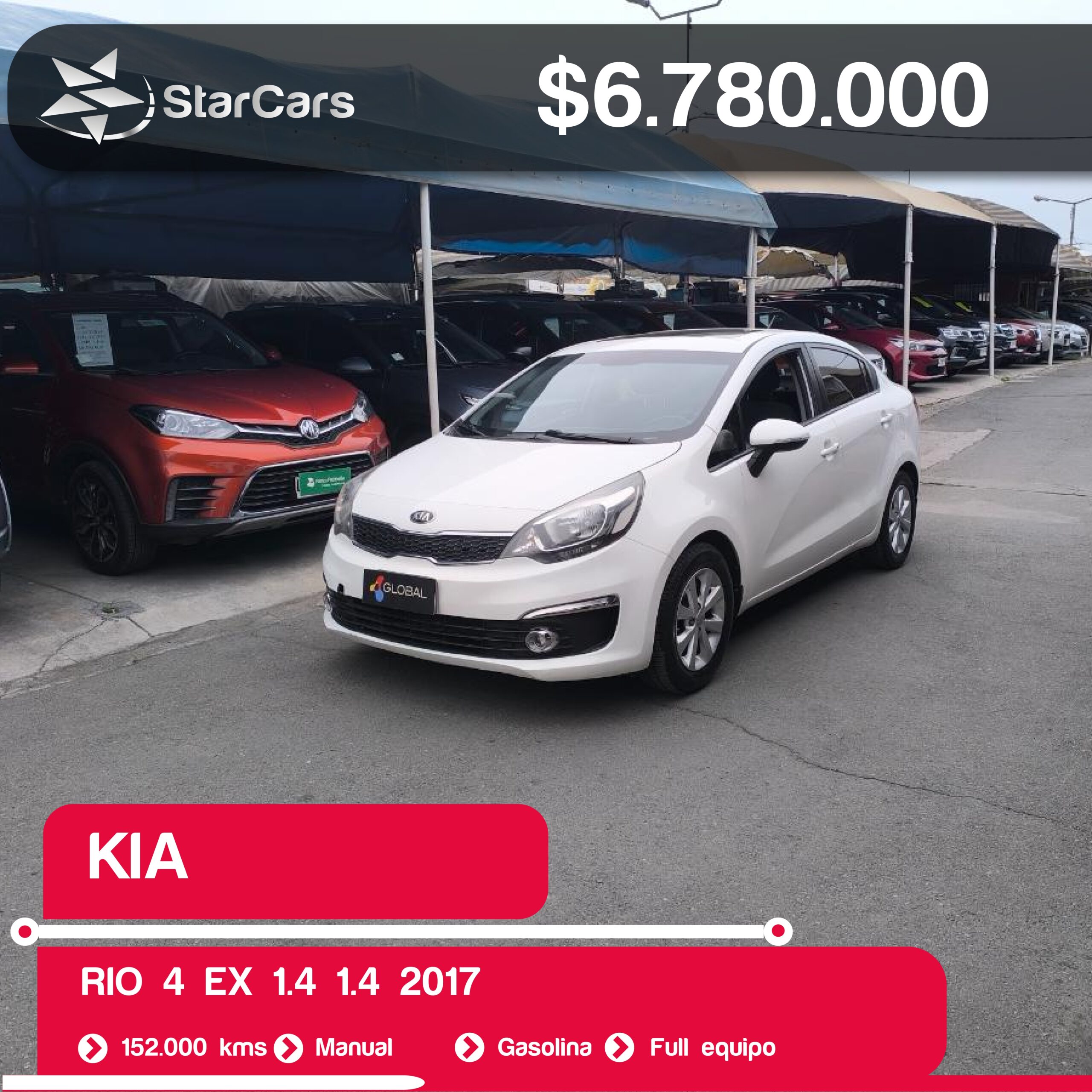 KIA RIO 4 EX 1.4 2017 1.4CC