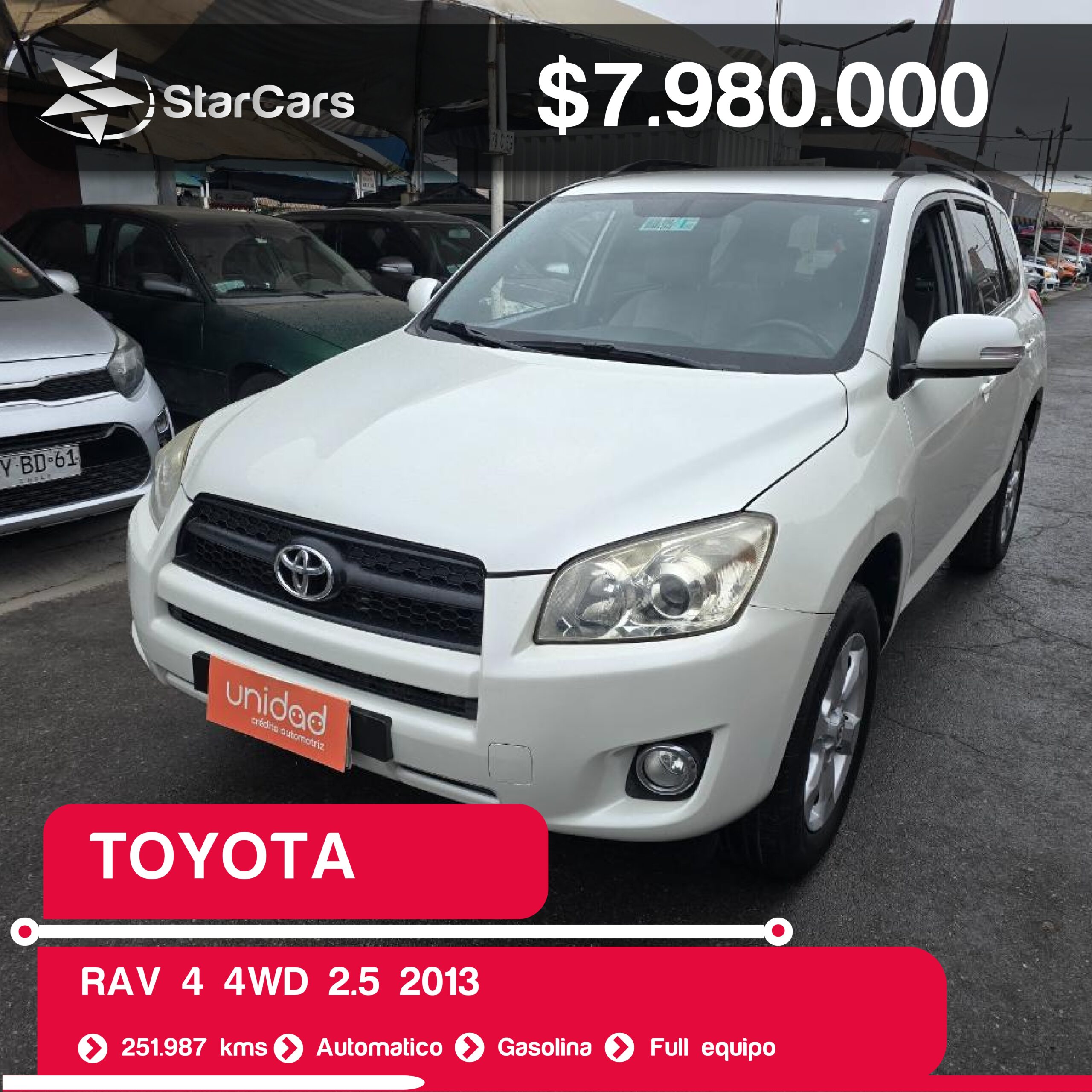 TOYOTA RAV 4 4WD 2013 2.5CC