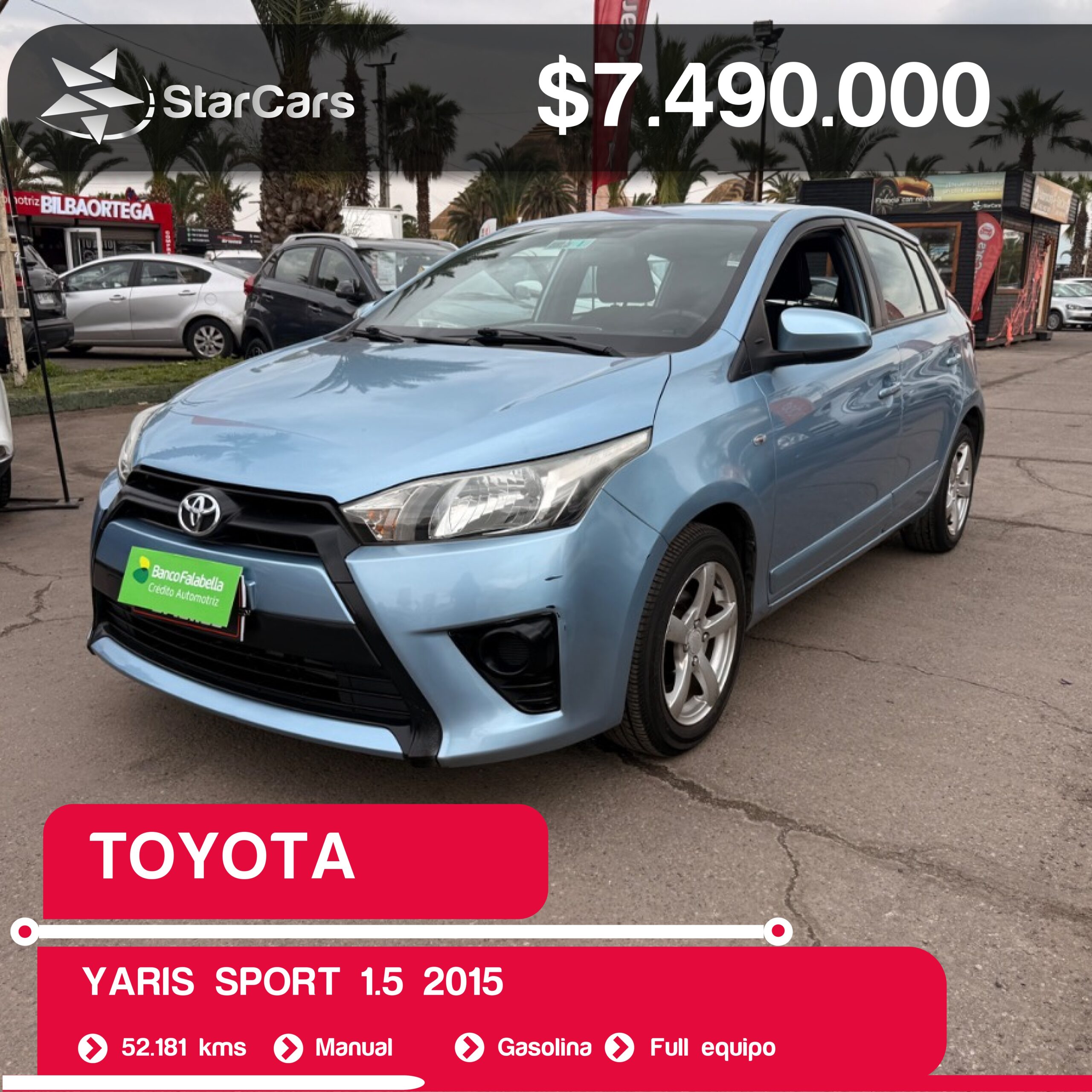 TOYOTA YARIS SPORT 2015 1.5CC