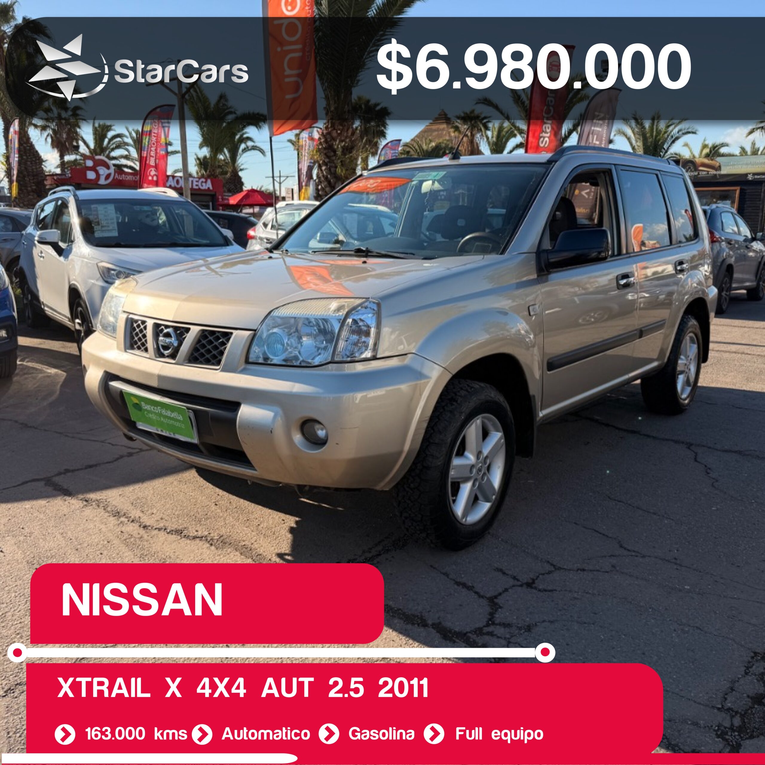 NISSAN XTRAIL X 4X4 AUT 2011 2.5CC