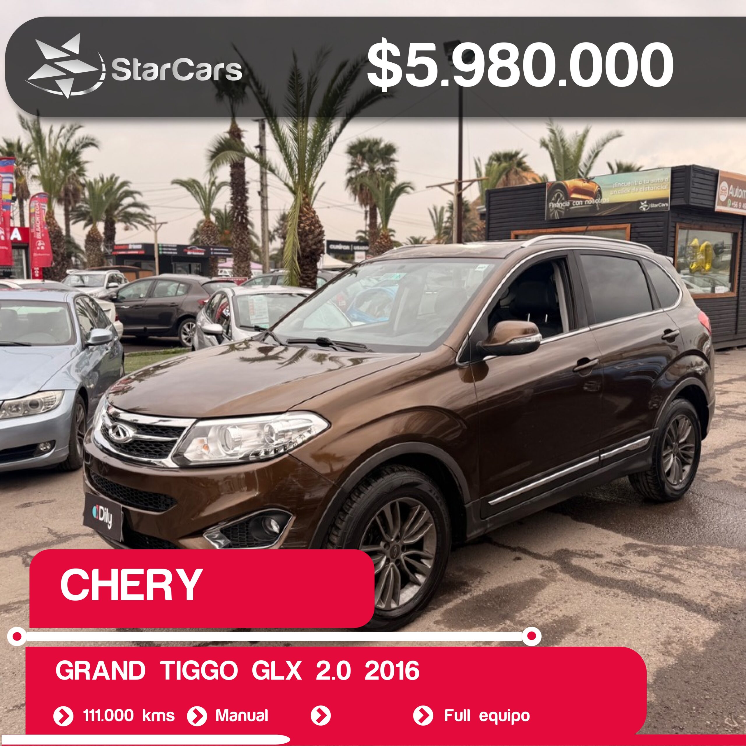 CHERY GRAND TIGGO GLX 2016 2.0CC