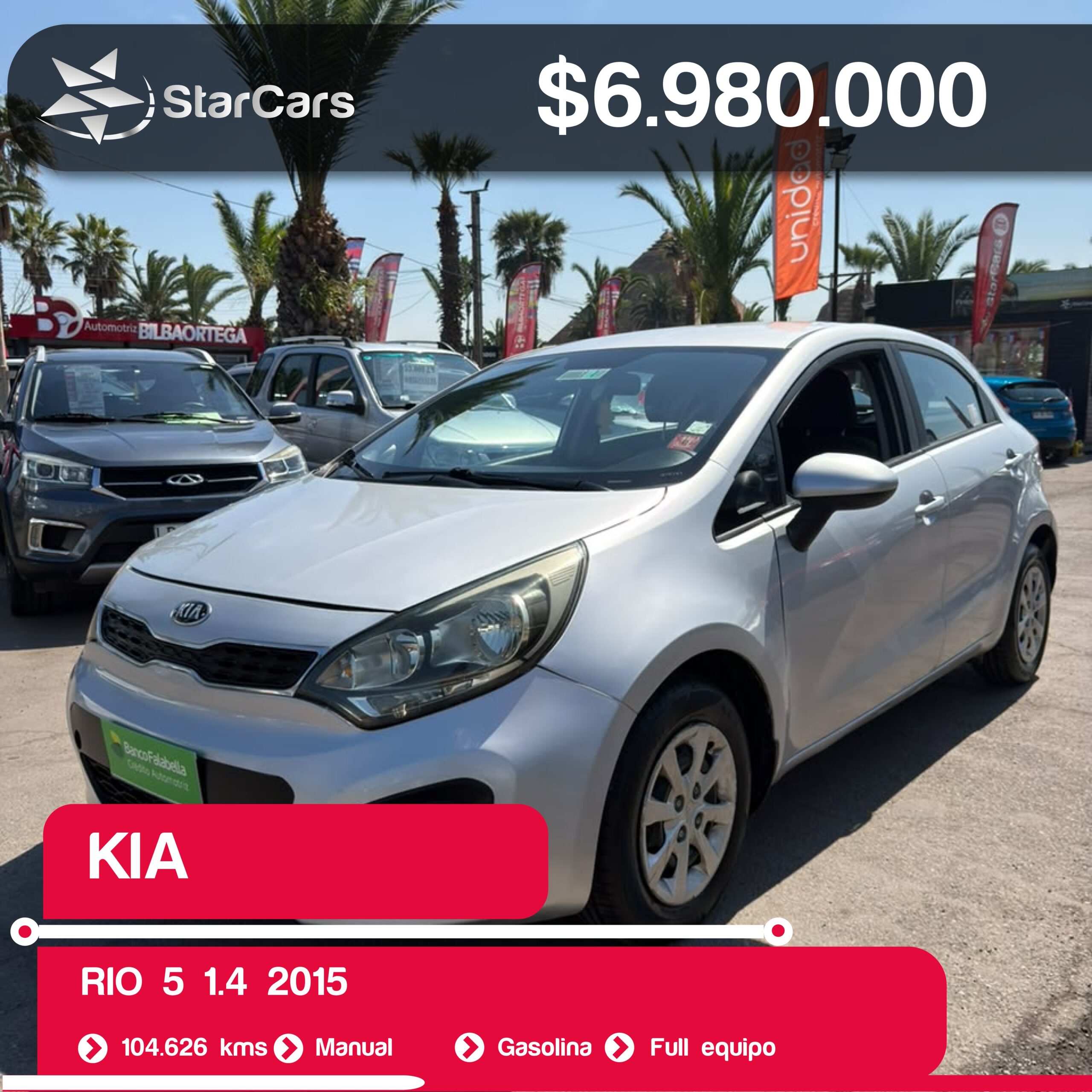 KIA RIO 5 2015 1.4CC