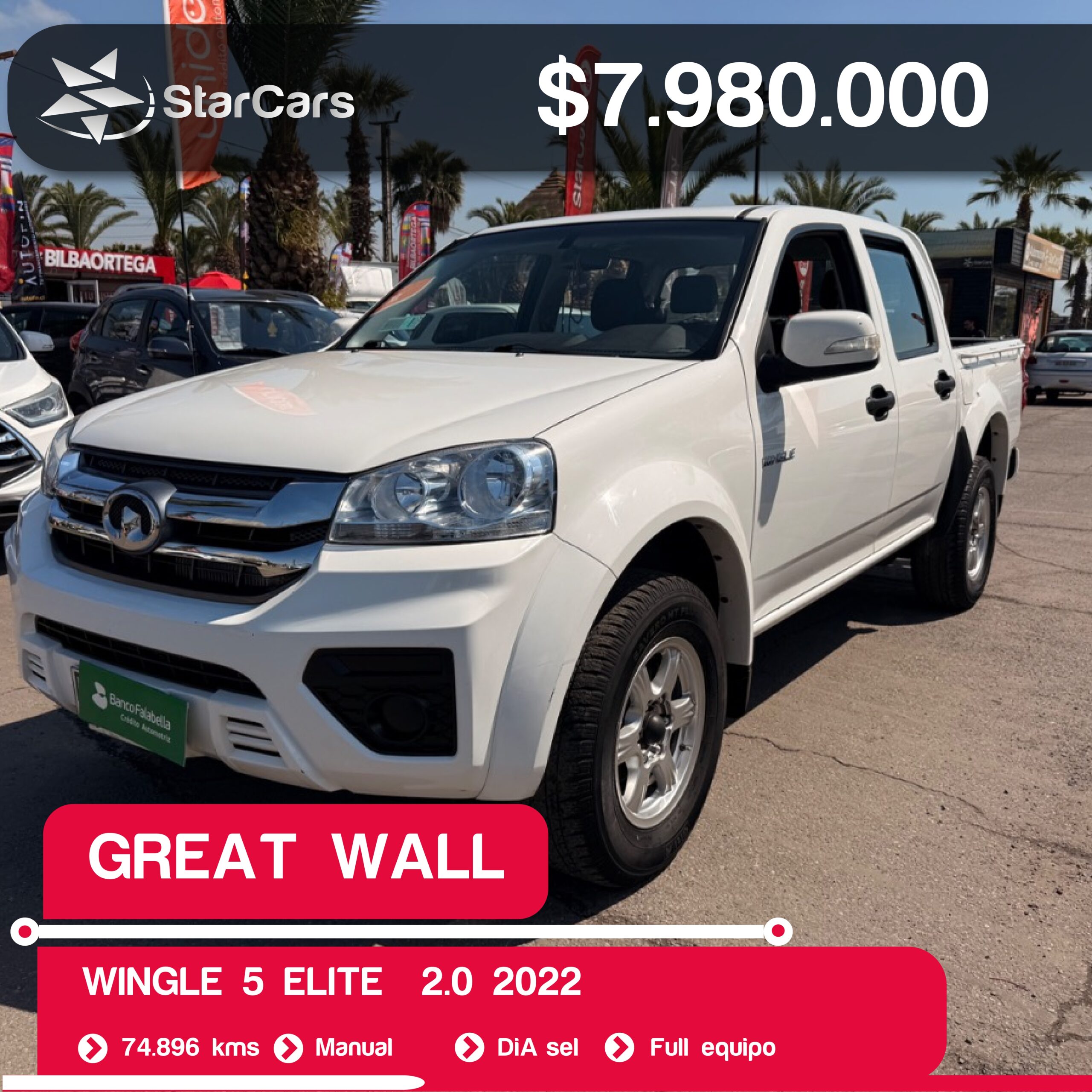 GREAT WALL WINGLE 5 ELITE  2022 2.0CC