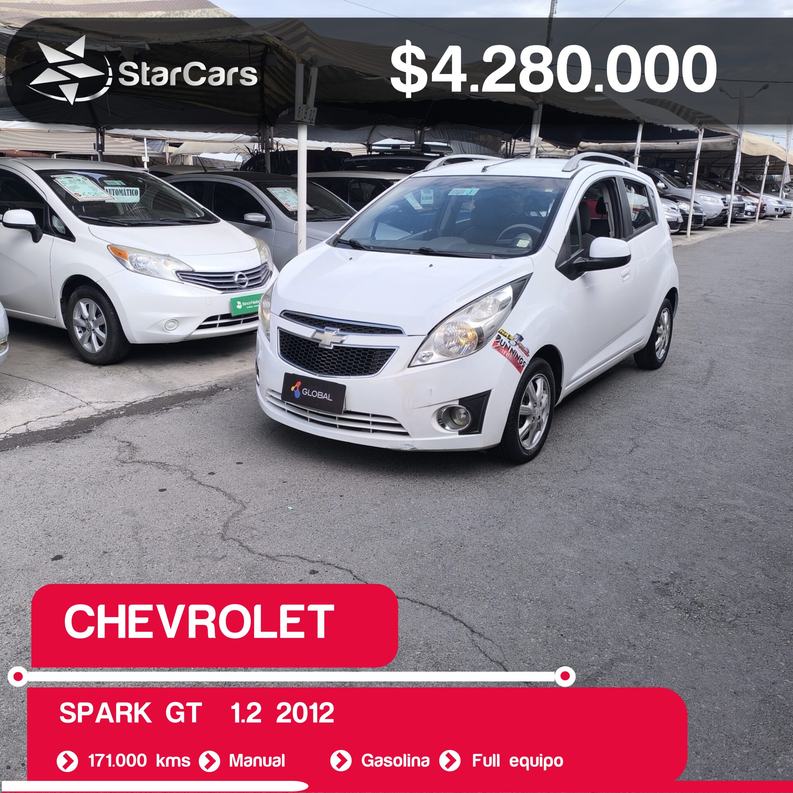 CHEVROLET SPARK GT  2012 1.2CC