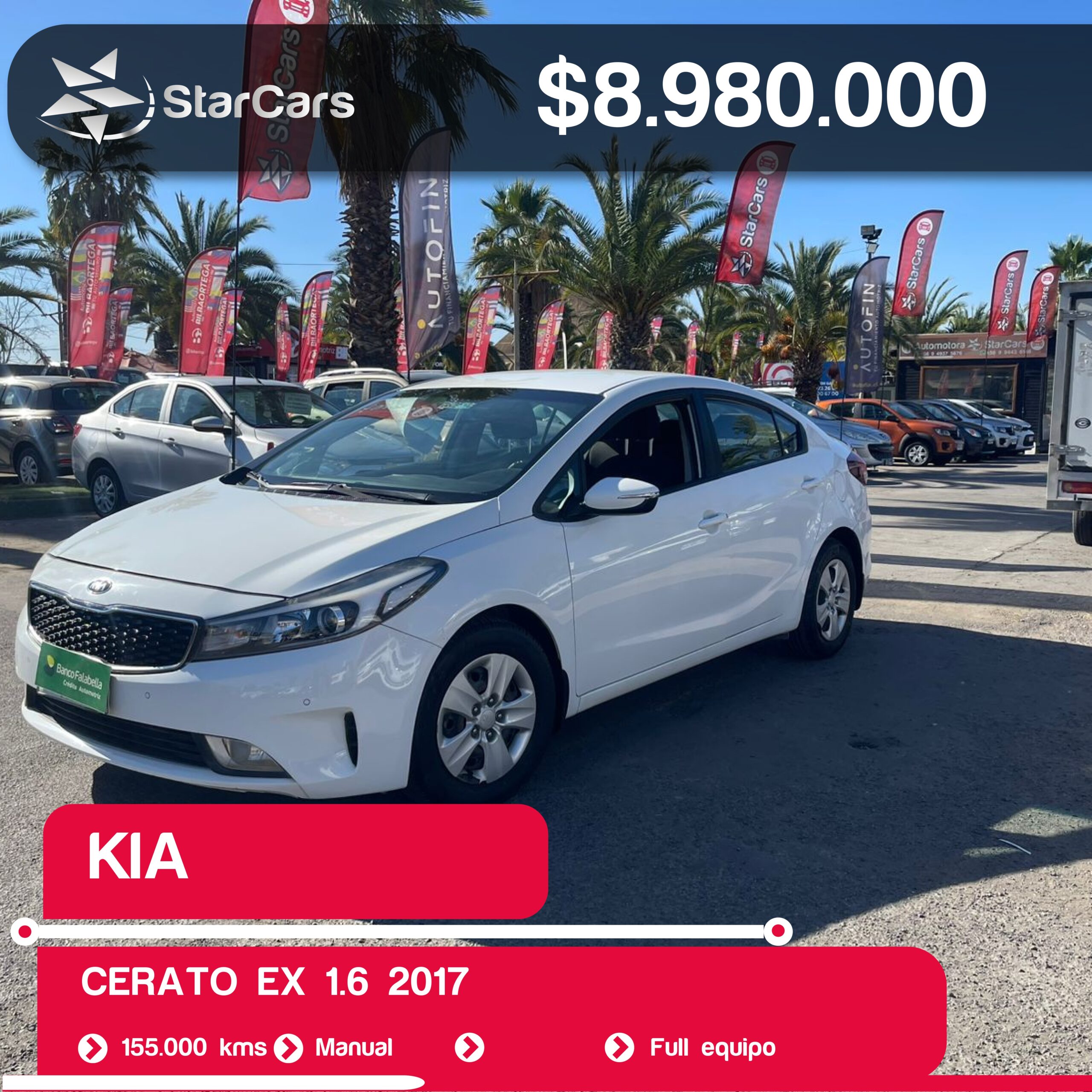 KIA CERATO EX 2017 1.6CC